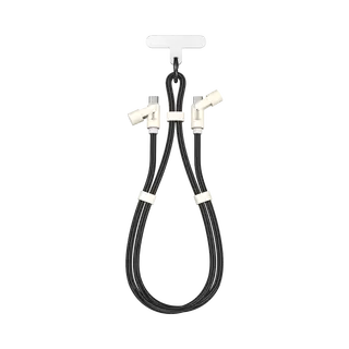 KABEL Type-C-Type-C Lanyard 1.5M- Crni